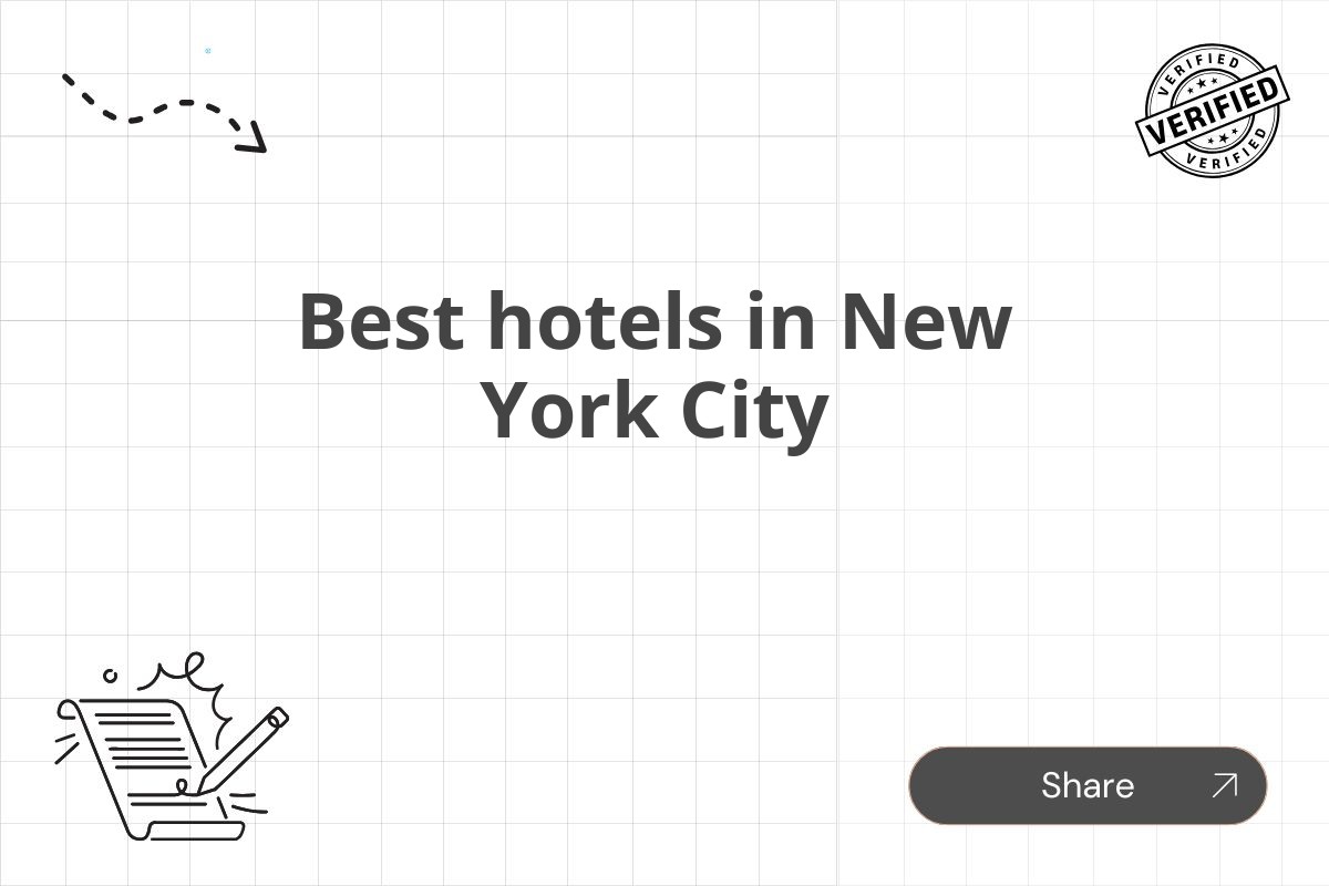 Best hotels in New York City