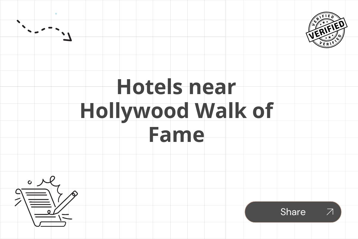 Hotels near Hollywood Walk of Fame